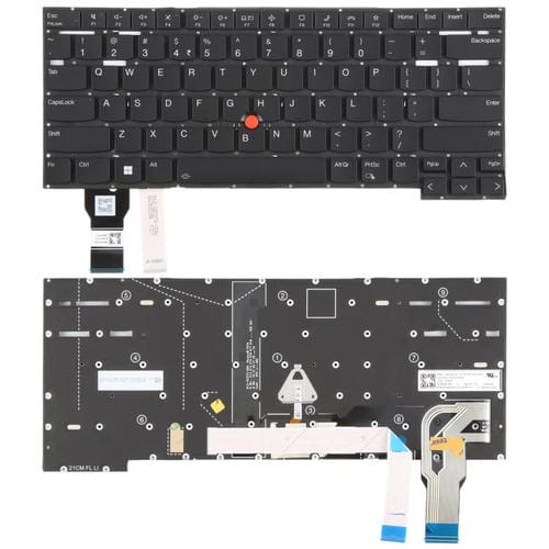 Teclado Retroiluminado Lenovo ThinkPad T14s Gen 2 P1 GEN4 X1 Extreme Gen4 Versión USA (Negro)