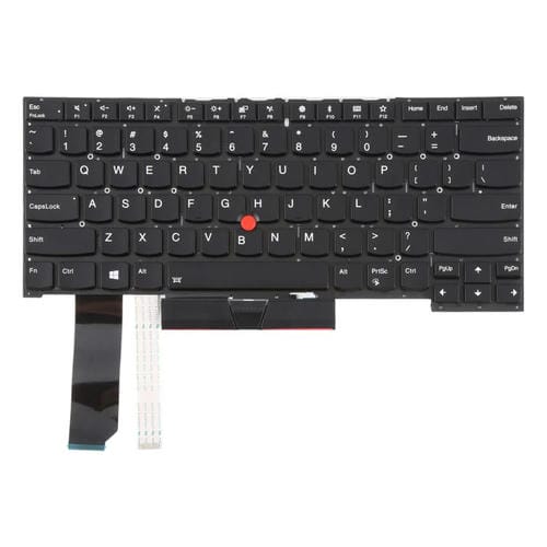 Teclado Retroiluminado Lenovo Thinkpad E480 E485 E490 E495 E490S L380 L480 L390 L490 R480 R490 T480S T490 T495 (Negro) Versión USA 01YP360