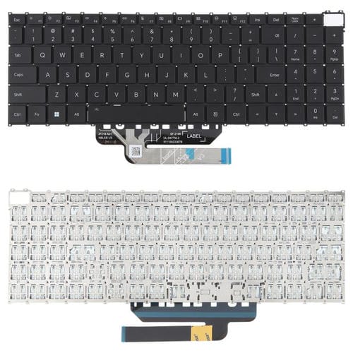 Teclado portátil Honor MagicBook X16 2022 PRO BRN-F56 G561 H76 G56 F561 Versão EUA (Preto)