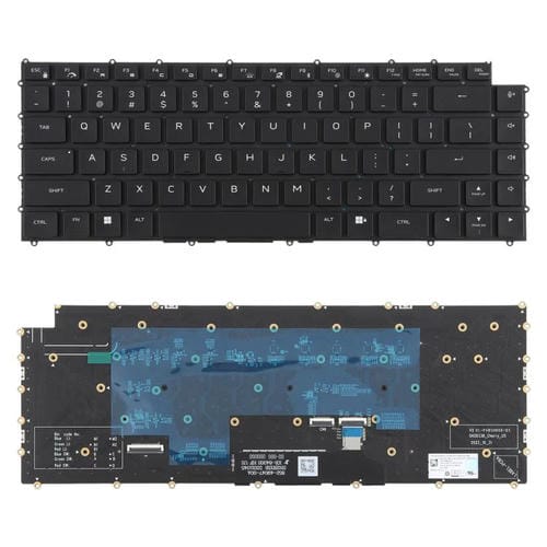 Teclado Mecánico Retroiluminado RGB Portátil Dell M16 R1 X16 R1 R2 W0X5N5 (Negro) Versión USA