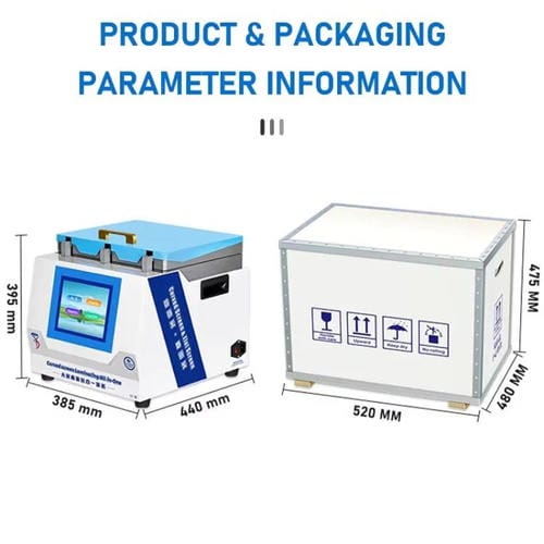Laminier- und Entschäumermaschine für UV-Aushärtung YYD YD-639 mit EU-Stecker