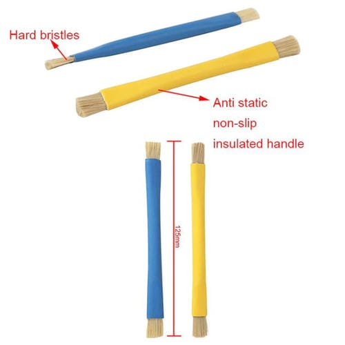 Escova Dura Antiestática Limpar Pó de Circuitos Integrados de Placa Base (Amarelo)