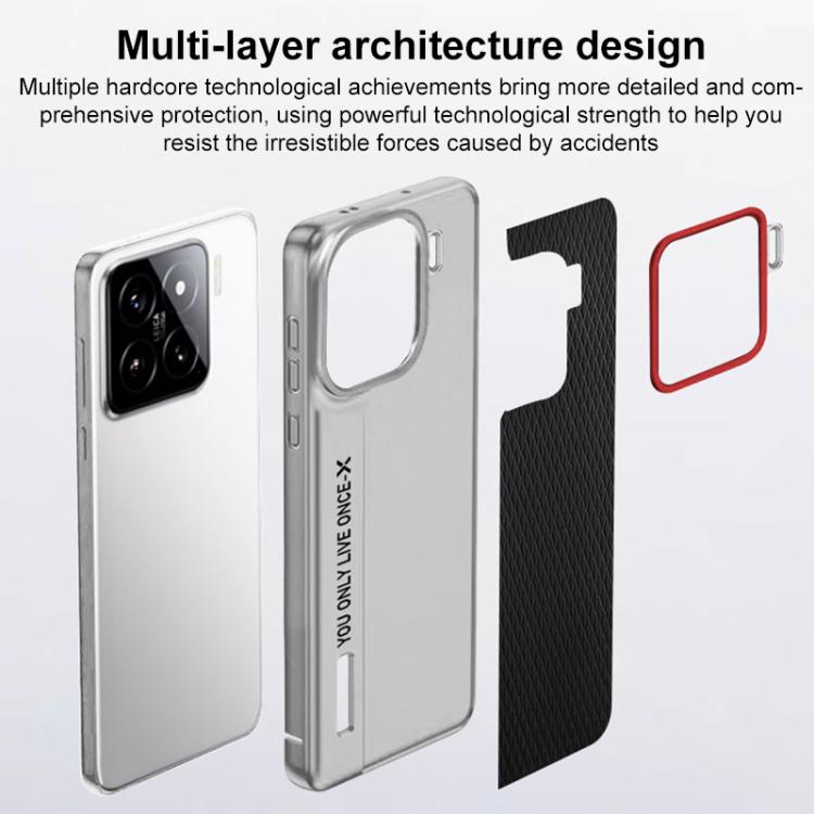 Funda de cuero con textura de diamante para Xiaomi 15S Pro (rojo)