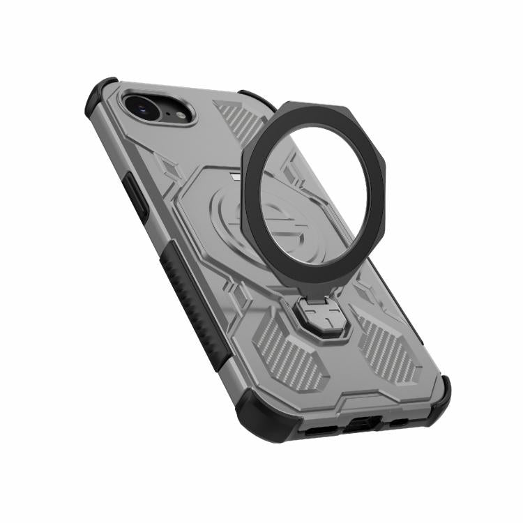 Funda magnética de TPU y PC MagSafe de color sólido para iPhone 16e y J-20 (gris)