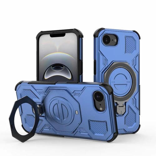 Funda magnética de TPU y PC MagSafe de color sólido para iPhone 16e J-20 (azul)