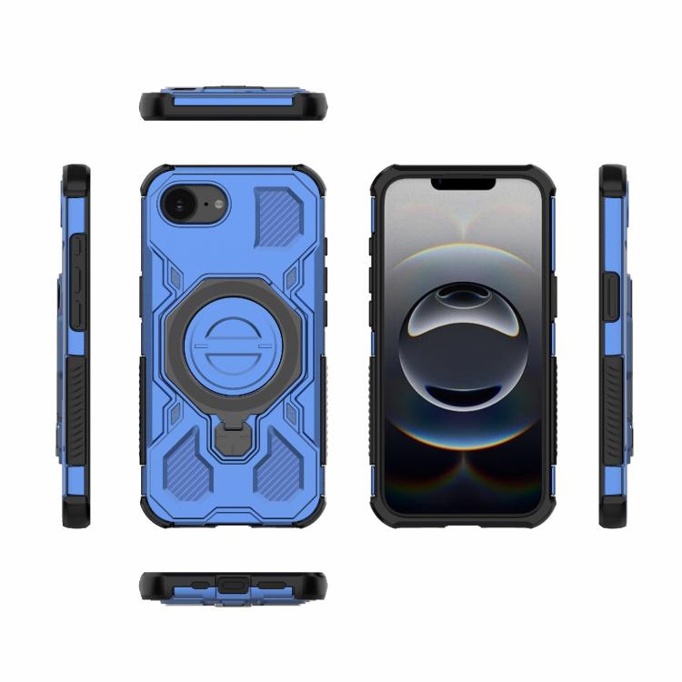 Funda magnética de TPU y PC MagSafe de color sólido para iPhone 16e J-20 (azul)
