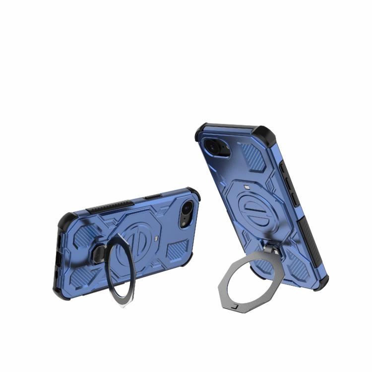 Funda magnética de TPU y PC MagSafe de color sólido para iPhone 16e J-20 (azul)