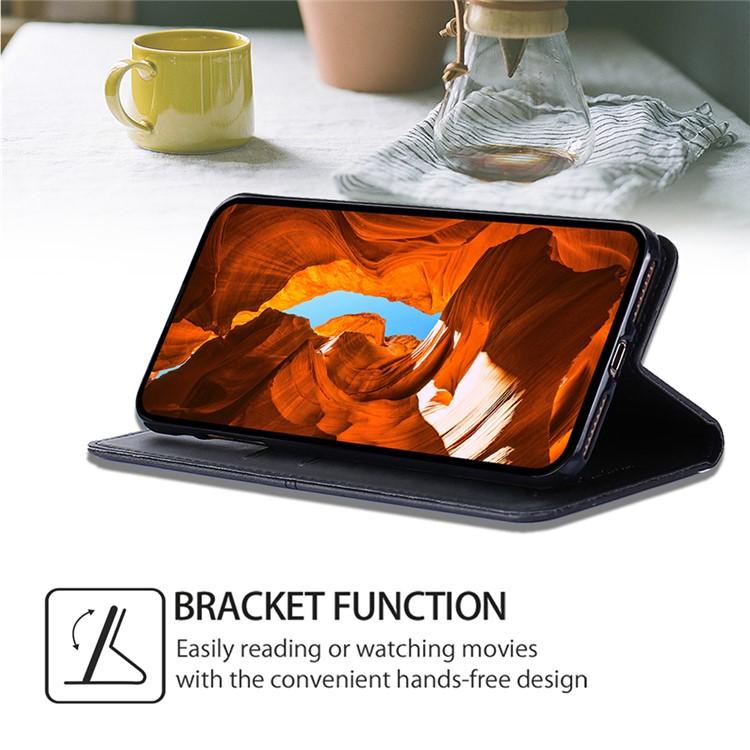 Funda de cuero magnético con textura de vaca para Samsung Galaxy S25 Ultra 5G (negro)