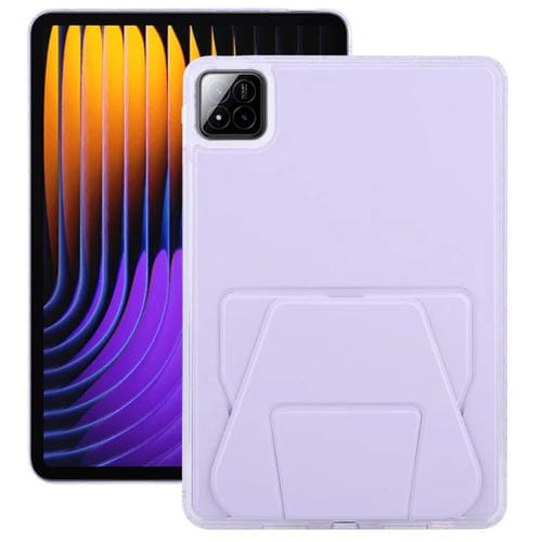Funda plegable magnética de cuero acrílico para Xiaomi Pad 7/7 Pro (morada)