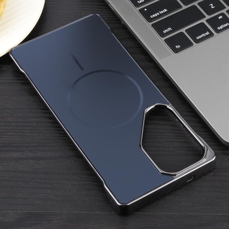 Funda de PC MagSafe antirreflejos, esmerilada, sin marco y galvanizada para Samsung Galaxy S22 Ultra 5G (negra)
