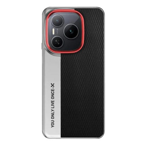 Funda de cuero para PC con diseño de cámara y textura de diamante para Honor Power (negro)