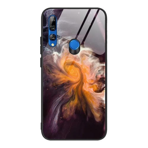 Para Huawei Y9 Prime (2019) / P Smart Z Funda protectora de vidrio con patrón de mármol (DL01)