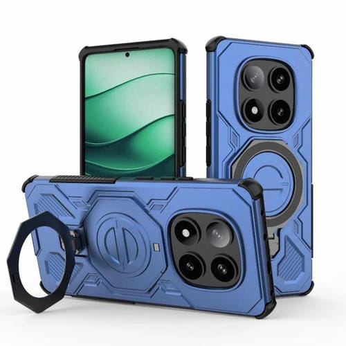 Funda magnética de TPU y PC MagSafe de color sólido para Redmi Note 14 Pro 5G J-20 (azul)