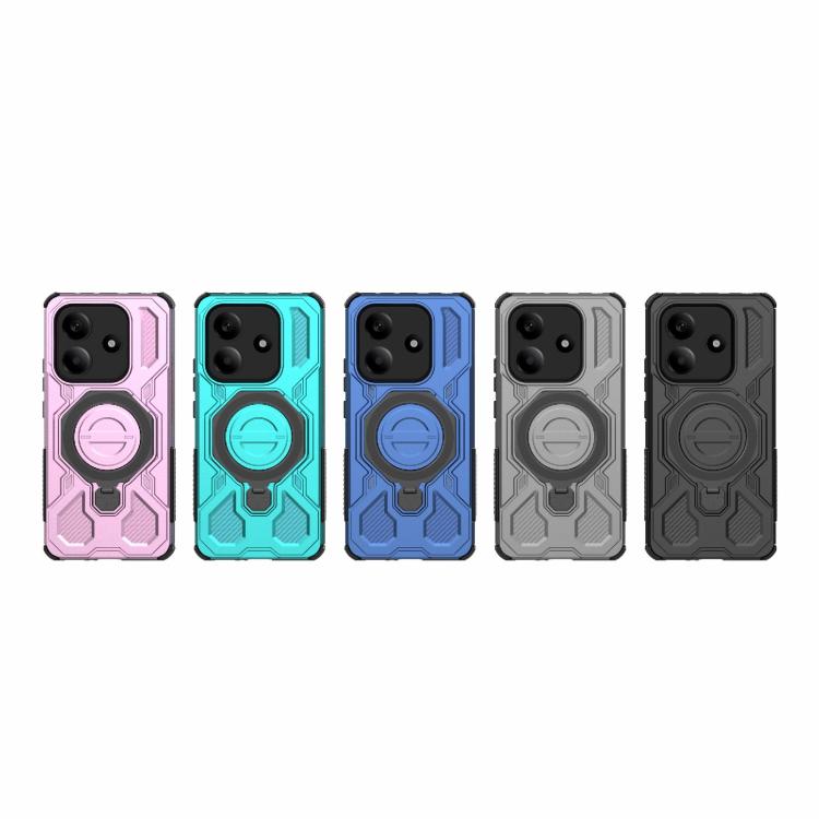 Funda magnética de TPU y PC MagSafe de color sólido para Redmi Note 14 5G J-20 (azul)