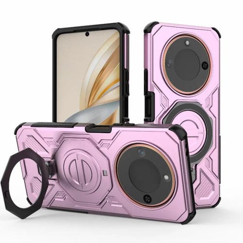 Funda magnética de TPU y PC MagSafe para Honor X60 5G J-20 (color sólido, rosa)