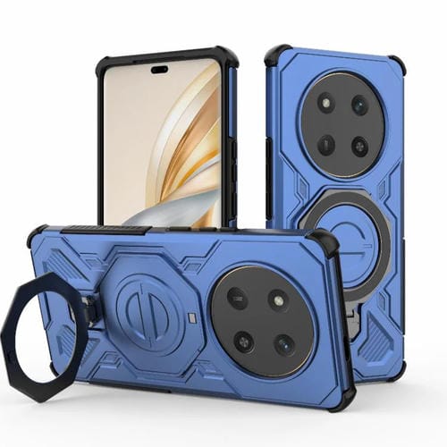 Funda magnética de TPU y PC MagSafe de color sólido para Honor X60 Pro 5G J-20 (azul)