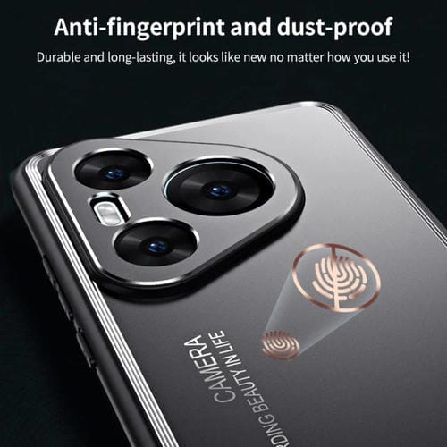 Funda de metal esmerilado para Huawei Pura 80 Pro 5G (azul)