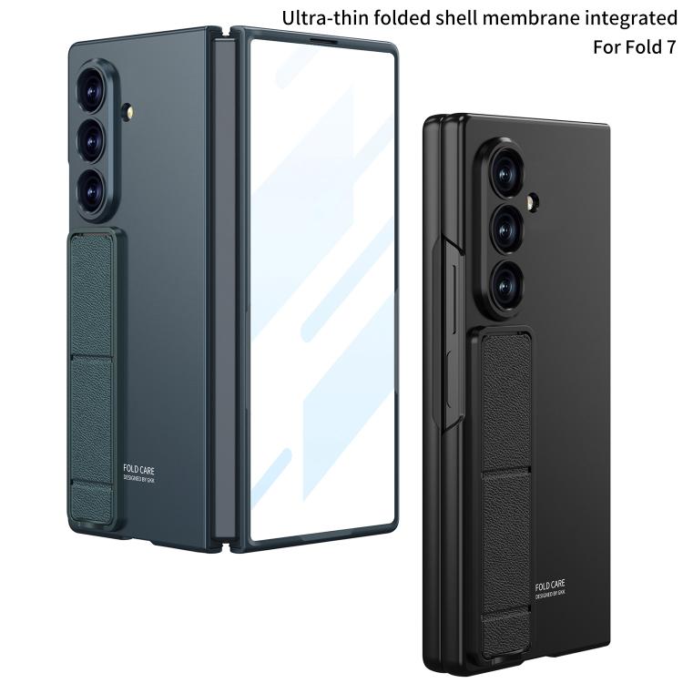 Funda ultrafina GKK con soporte para Samsung Galaxy Z Fold7 5G (gris titanio)