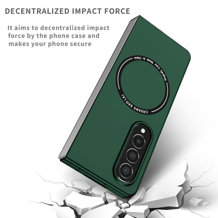 Funda de PC Kalebol MagSafe esmerilada a prueba de golpes para Samsung Galaxy Z Fold5 (verde)