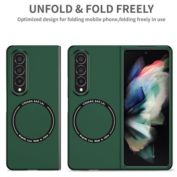Funda de PC Kalebol MagSafe esmerilada a prueba de golpes para Samsung Galaxy Z Fold5 (verde)