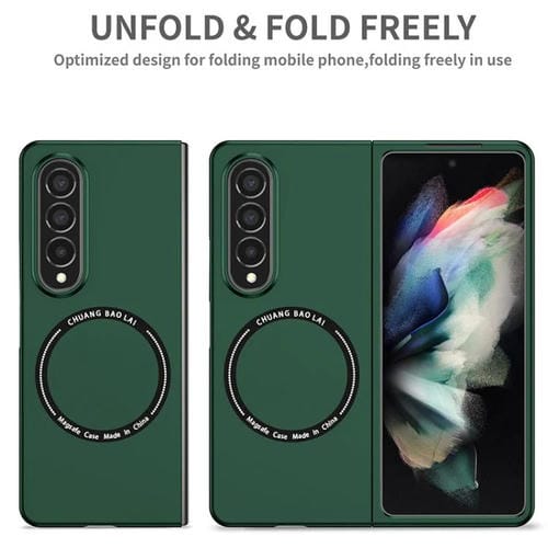 Funda de PC Kalebol MagSafe esmerilada a prueba de golpes para Samsung Galaxy Z Fold6 (negra)