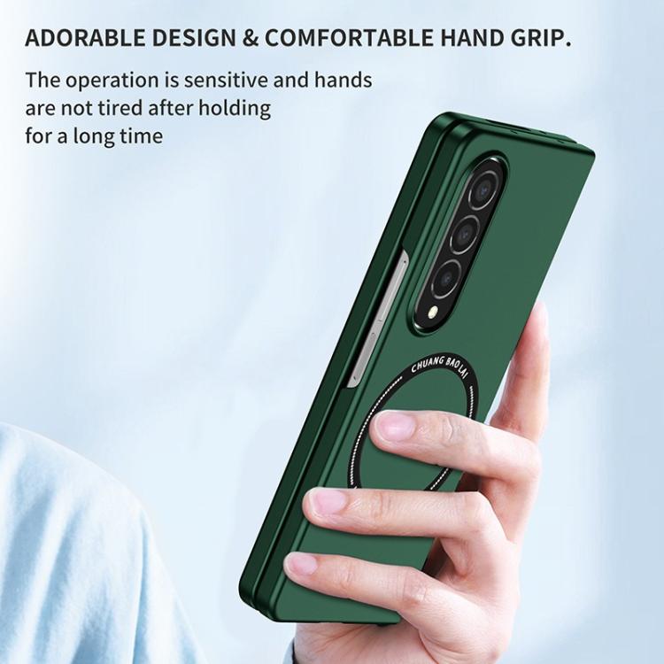 Funda de PC Kalebol MagSafe esmerilada a prueba de golpes para Samsung Galaxy Z Fold5 (verde)