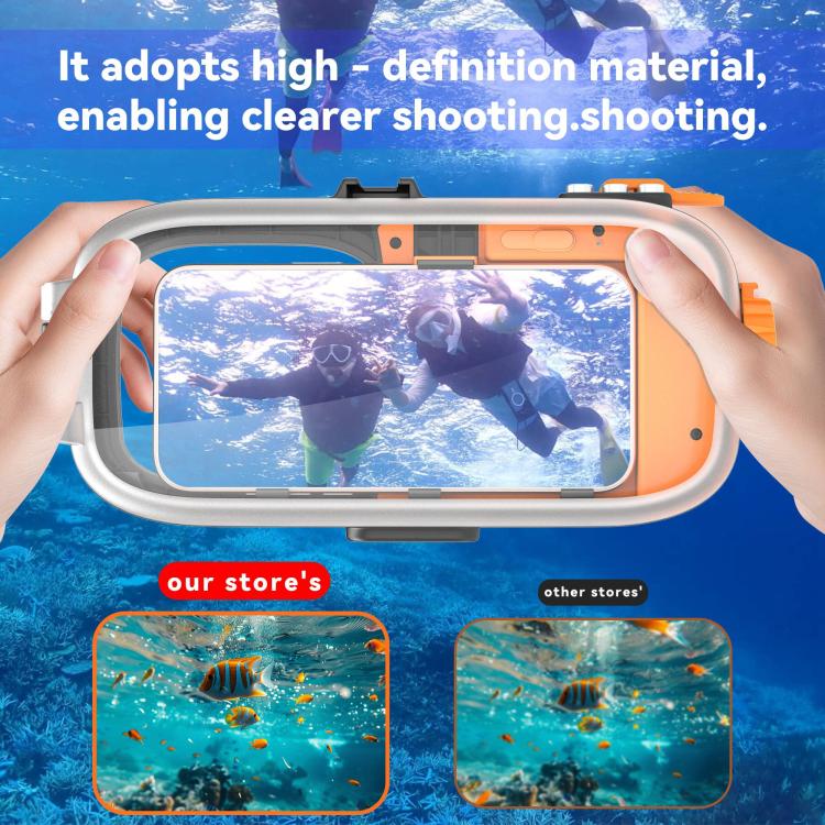 Estuche de buceo RedPepper resistente al agua hasta 15 m para iPhone, Samsung, Vivo, Huawei y Xiaomi (negro)