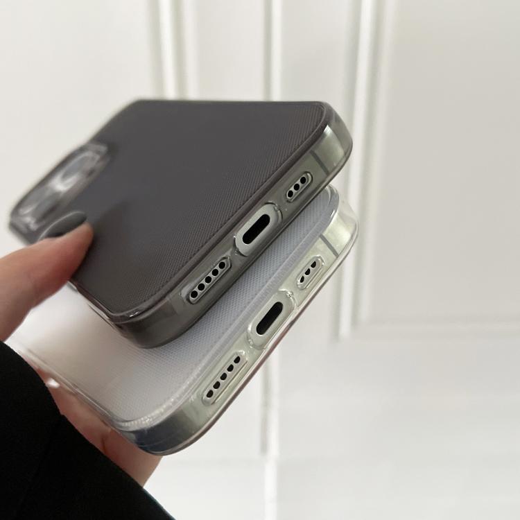 Funda de TPU transparente y cómoda para iPhone 12 (naranja)