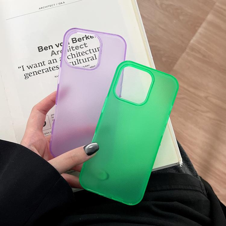 Funda de TPU transparente y cómoda para iPhone 15 Pro Max (naranja)