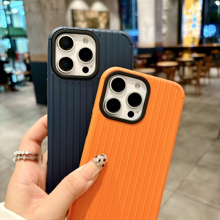 Funda MagSafe de cobertura total para iPhone 12 con diseño inspirado en equipaje (amarilla)