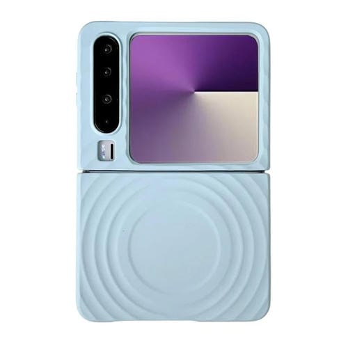 Funda de PC con textura MagSafe y tacto suave para Huawei Pura X Wave (azul claro)