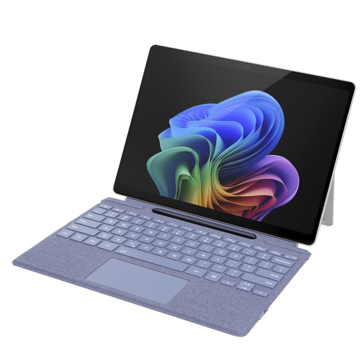 Teclado Bluetooth con panel táctil y retroiluminación de un solo color para Microsoft Surface Pro 9/10/11/12 (azul)