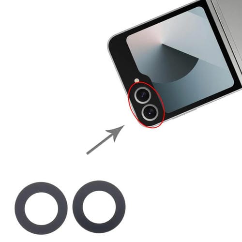 Objectif de caméra arrière Samsung Galaxy Z Flip6 SM-F741B (10 unités)