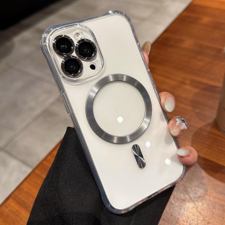 Funda de acrílico transparente MagSafe para iPhone 14 Pro Max (gris titanio)