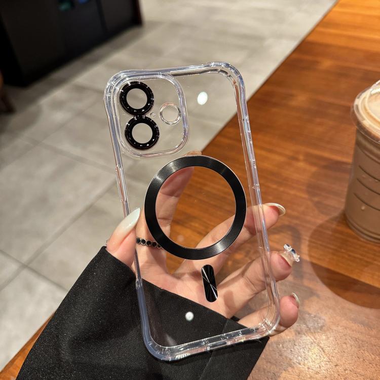 Funda de acrílico transparente MagSafe para iPhone 15 Pro Max (plateada)