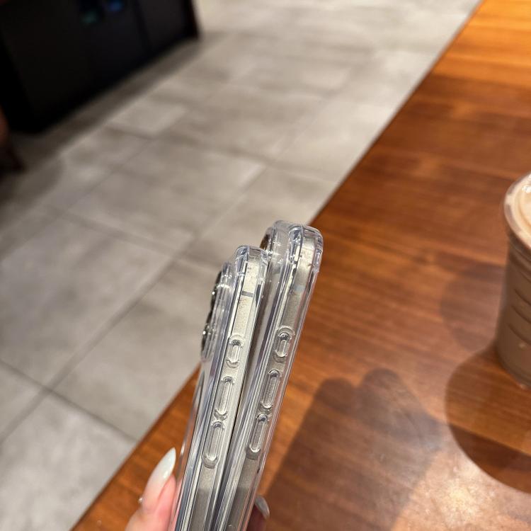 Funda de acrílico transparente MagSafe para iPhone 15 Plus (plateada)