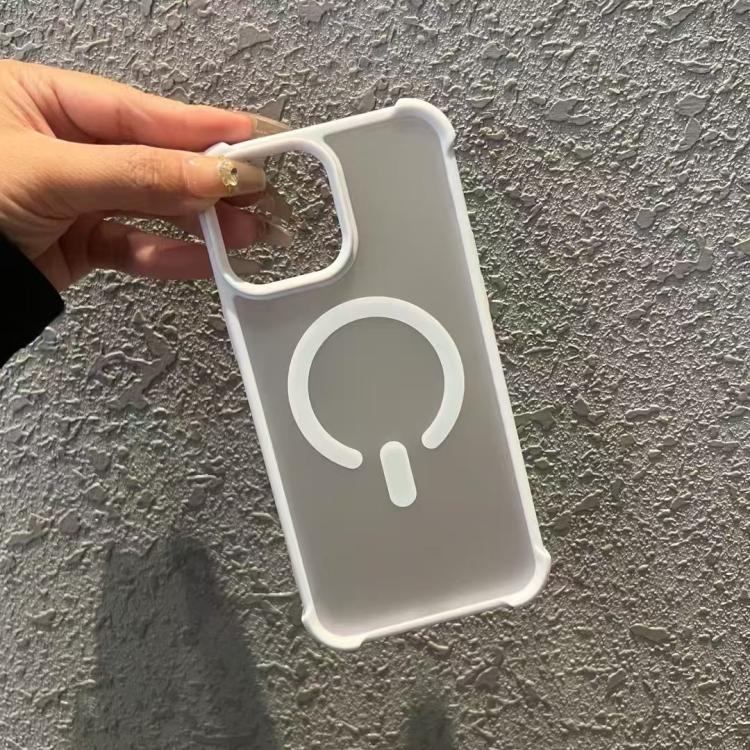 Funda MagSafe semitransparente con tacto esmerilado para iPhone 15 Plus (azul)
