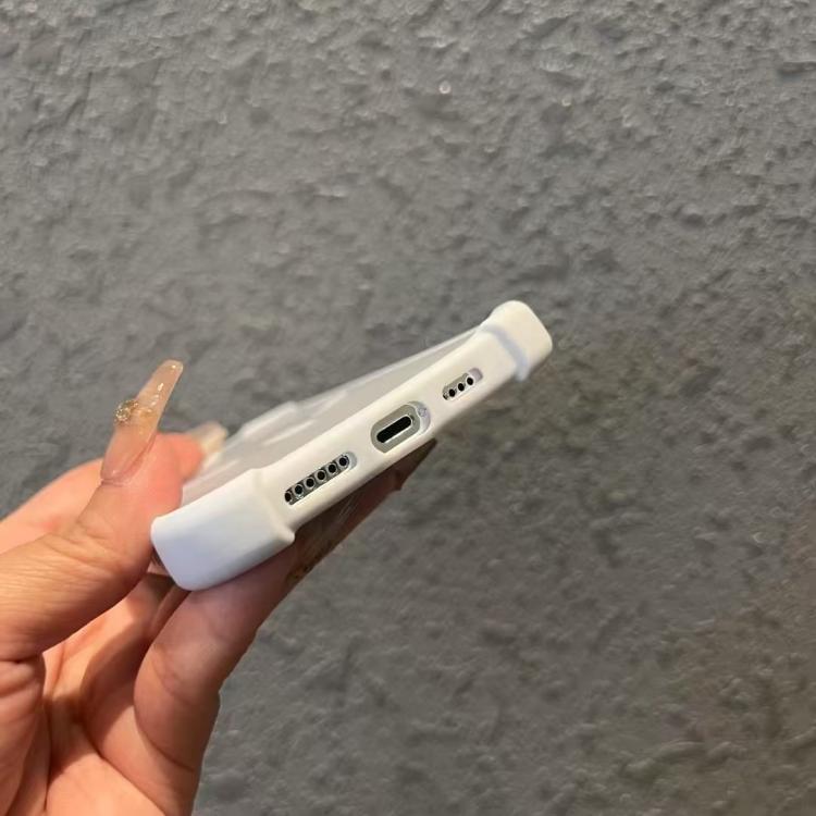 Funda MagSafe semitransparente con tacto esmerilado para iPhone 16e (blanca)