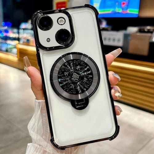 Funda con soporte giratorio para iPhone 13 (negra)