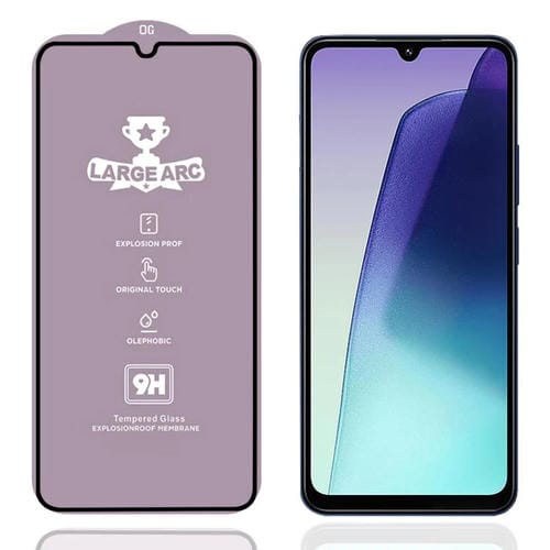 Película de vidrio templado de arco grande de aluminio de 0,4 mm para Xiaomi Redmi 14C 4G 9H