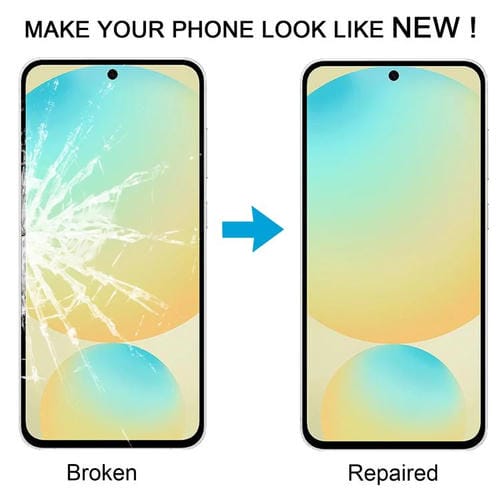 Glass Lens Outer Front Screen Samsung Galaxy S24 FE SM-S721B Adhesive OCA (10 Units)