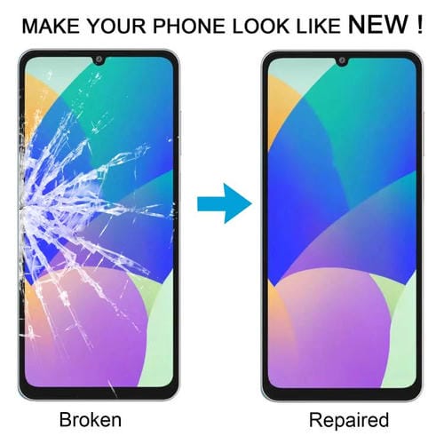 Glass Lens Outer Front Screen Samsung Galaxy F06 5G SM-E066B with OCA Adhesive (10 Units)