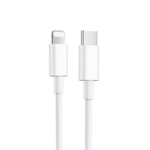 Cable de datos de carga rápida ZGA CB01 PD20W USB-C/Tipo C a 8 pines, longitud: 1 m (blanco)