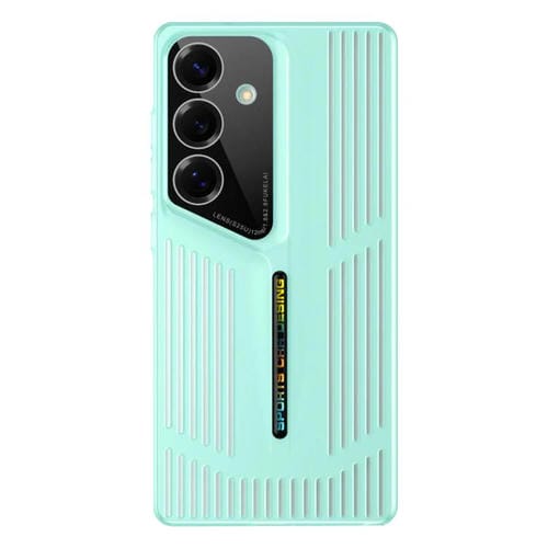 Funda para Samsung Galaxy S25+ 5G, translúcida, esmerilada y con disipación de calor (verde)