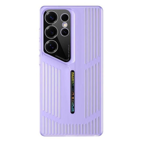 Funda para Samsung Galaxy S23 Ultra 5G, translúcida, esmerilada y con disipación de calor (morada)