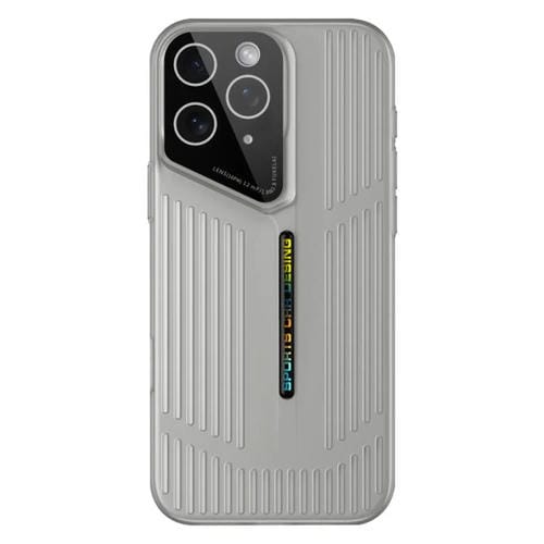 Funda para iPhone 11 Pro Max con disipación de calor, translúcida, esmerilada y hueca (negro y gris)