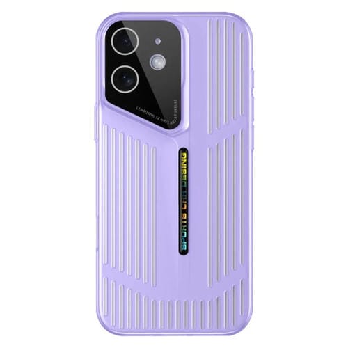 Funda para iPhone 11, translúcida, esmerilada y hueca, con disipación de calor (morada)