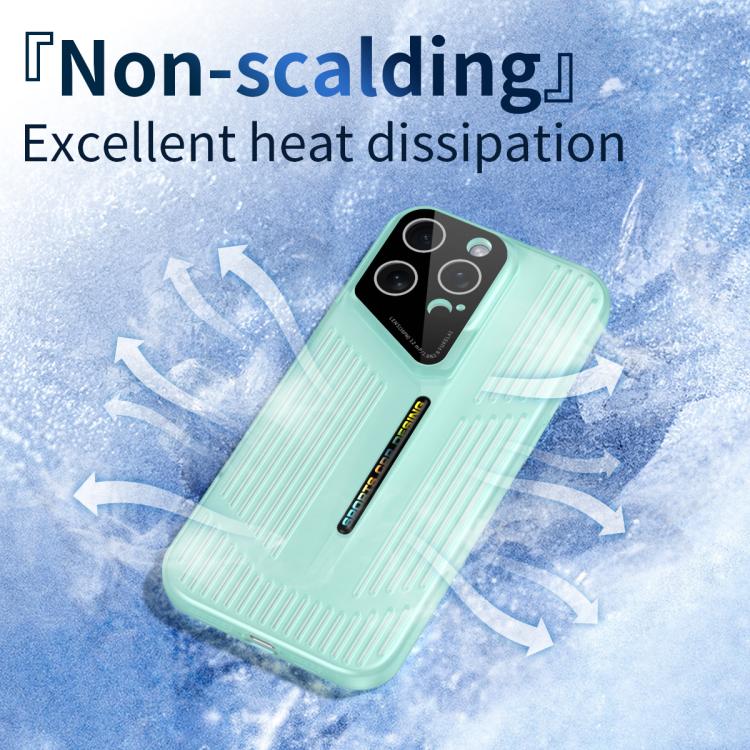 Funda para iPhone 11, translúcida, esmerilada y hueca, con disipación de calor (morada)