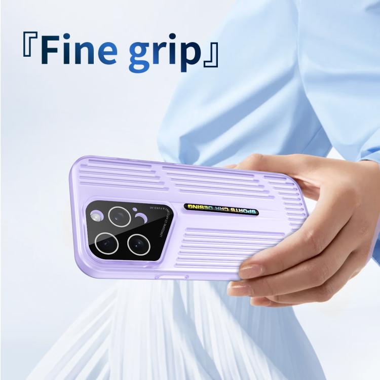 Funda para iPhone 11 Pro Max con disipación de calor, translúcida, esmerilada y hueca (amarilla)