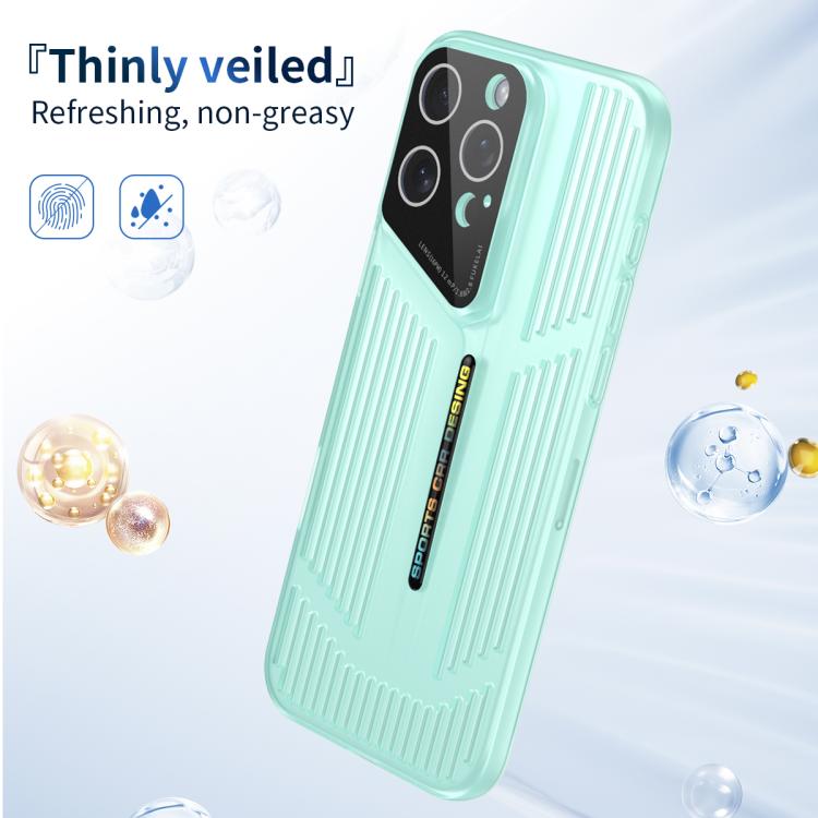 Funda para iPhone 11, translúcida, esmerilada y hueca, con disipación de calor (morada)